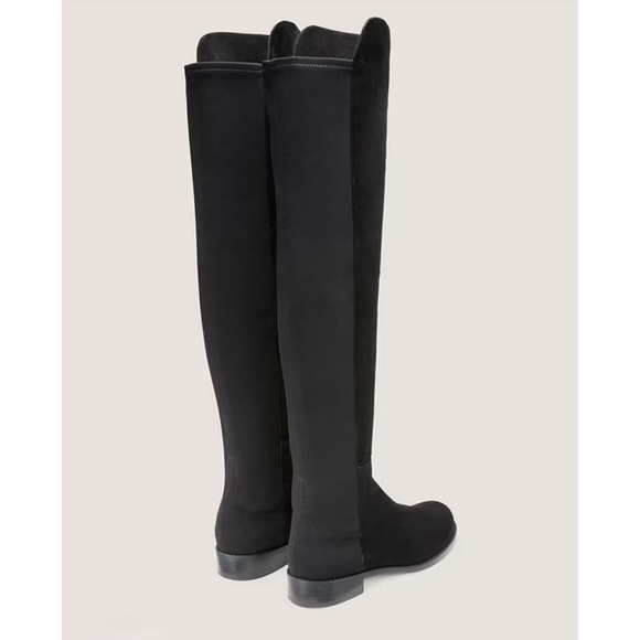 Stuart Weitzman 5050 Over The Knee Boot Black Suede Sz 9.5 - Picture 3 of 16